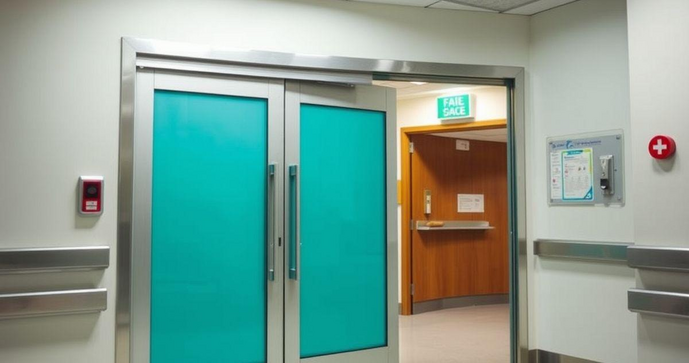 Porta hospitalar vai e vem: segurança e eficiência no acesso a ambientes de saúde