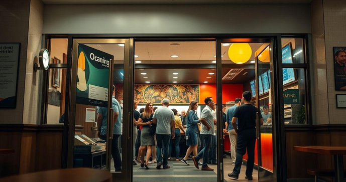 Porta vai e vem para restaurante: a solução ideal para otimizar o fluxo de clientes